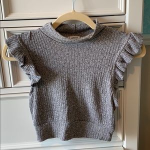 Free People Ruffle Crop Top Small